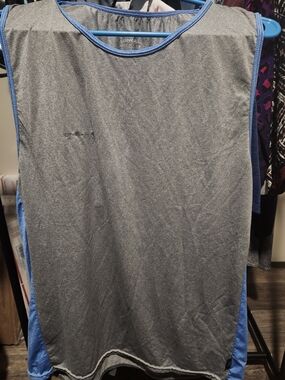 O'Neill Gray Tank Top with Blue Trim